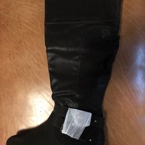 Torrid Size 9W Black Sorter Tall Boots NIB.
